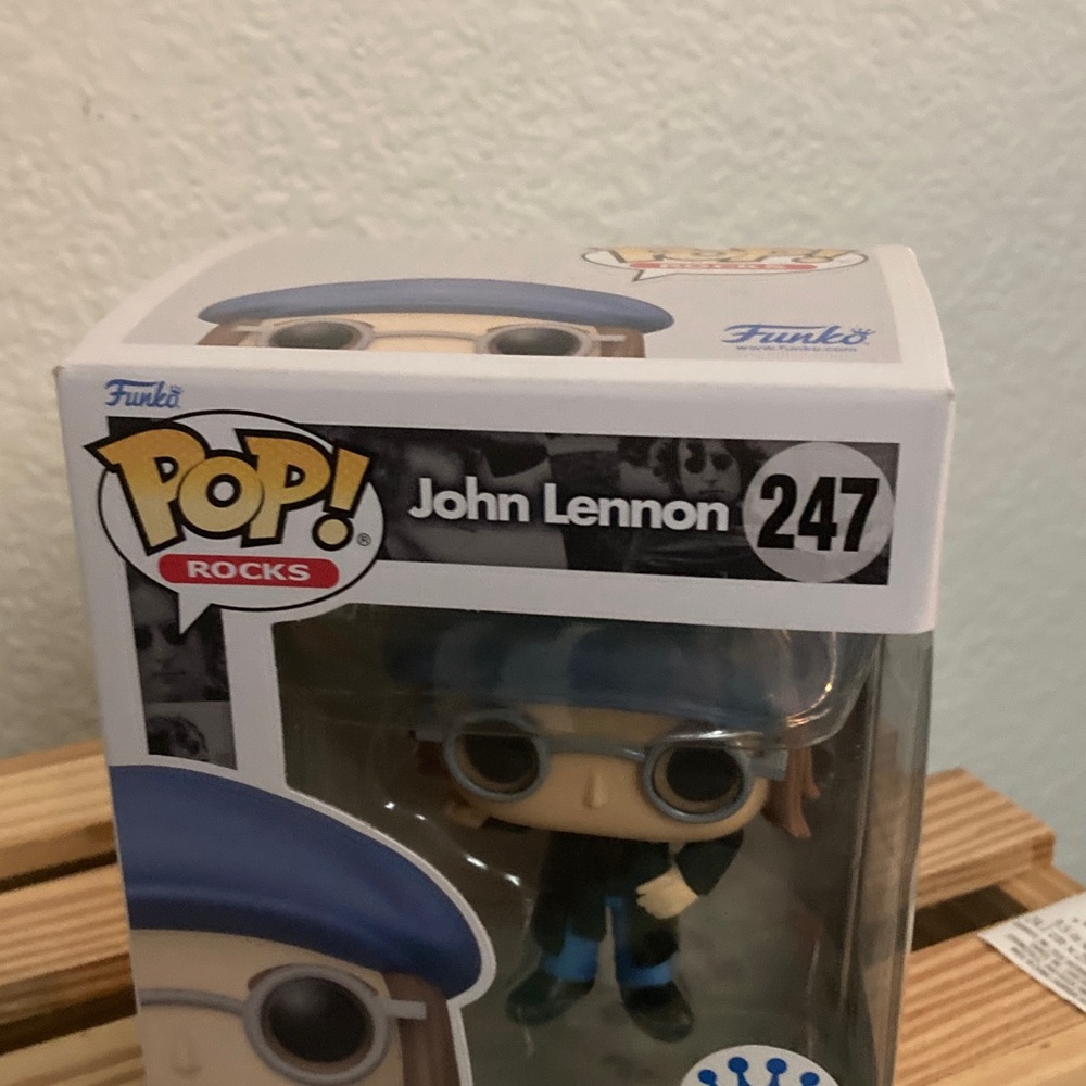 Funko Exclusive John Lennon Figure with Blue Hat - Picture 3 of 4